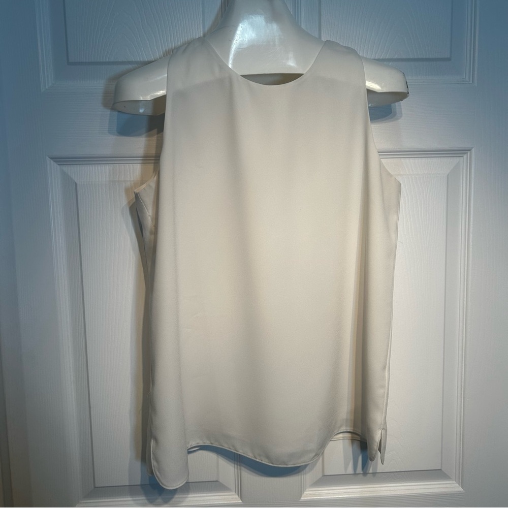 LOFT Ivory Sleeveless Top